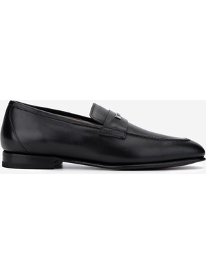 Valmenti Valentıno Erkek Hakiki Deri Siyah Loafer Ayakkabı 667 20171 Erk Ayk Y23 Black Leather