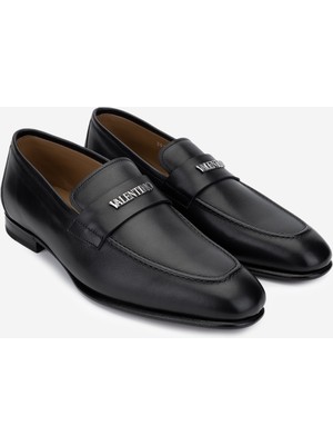 Valmenti Valentıno Erkek Hakiki Deri Siyah Loafer Ayakkabı 667 20171 Erk Ayk Y23 Black Leather