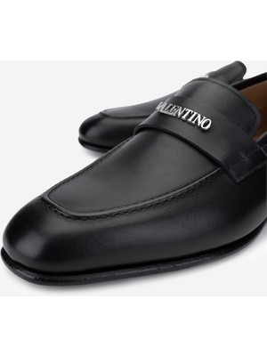 Valmenti Valentıno Erkek Hakiki Deri Siyah Loafer Ayakkabı 667 20171 Erk Ayk Y23 Black Leather