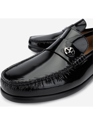 Valmenti Valentıno Erkek Hakiki Deri Siyah Loafer Ayakkabı 667 2085 Erk Ayk Y23 Black