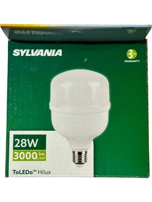 Sylvania 28W 6500K (Beyaz Işık) E27 Duylu Torch Ampul