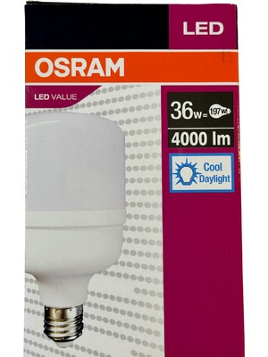 Osram 36W (197W) 6500K (Beyaz Işık) E27 Duylu LED Torch Ampul (2 Adet)