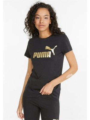 Puma 848303 02 Ess Metallic Logo Tee Kadın T-Shirt