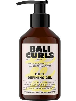 Bali Curls Vegan Bukle Belirginleştirici Jöle 150ML Keten Tohumu ve Ylang-Ylang Özlü Saç Bakımı