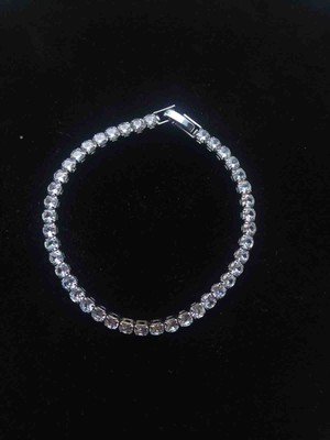 Stainles Steel Su Yolu Zirkon Bileklik