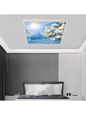 Tekno Trust 60X60 LED-54WATT- Avize-Yatak Odası-Tavan Avize-Beyaz-Tavana Yapışık Model-Salon Avize