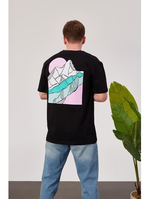 Nomarc Buz Dağı Siyah Tshirt