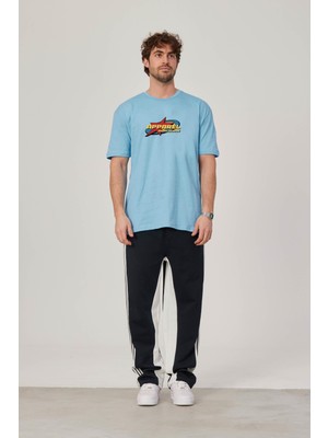 Nomarc Apparel Baskılı Mavi Tshirt