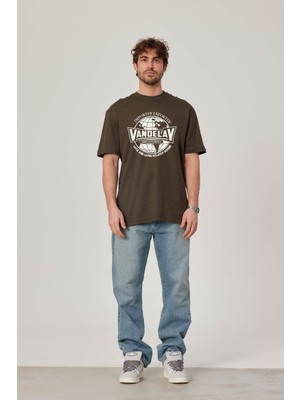 Nomarc Vandelay Baskılı Haki Tshirt