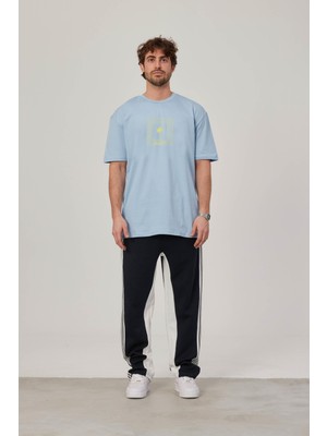 Nomarc Creative Yazılı Bebe Mavisi Tshirt