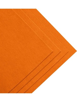 EUROLUXE Turuncu Renk İnce Keçe Kumaş 1 mm Aktivite Keçesi 100 cm x 100 cm Renkli Keçe 1 Metre
