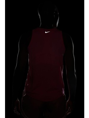 Nike Miler Dri Fit Running Tank Top Pink Sırt Panelli Koşu Antrenman Atleti Pembe