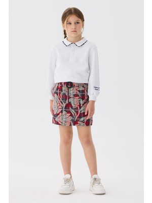 Beverly Hills Polo Club Bg Store Kız Çocuk Desenli Etek