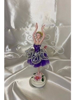 Rahan Müzikli Dans Eden Balerin Biblo Takı Standı Mavi