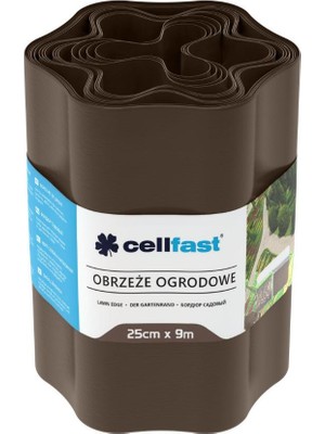 Cellfast Bahçe Çim Kenarı 25 cm 9 M Kahverengi