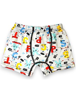 Poli Kids Erkek Çocuk Boxer 5'li Karışık Set