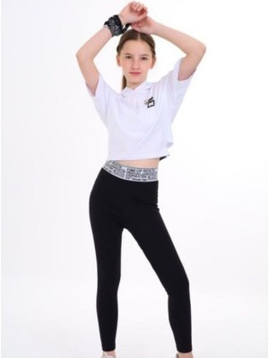 Marions Kız Çocuk Pamuklu Geniş Kesim Kapüşonlu T-Shirt