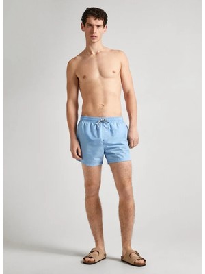 Pepe Jeans Açık Mavi Erkek Şort Mayo PMB10395 513 Rubber Sh Swımshort