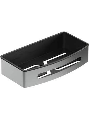 Aqua Bagno Smart Tekli Süngerlik 24 x 12,5 Cm. , Parlak Krom