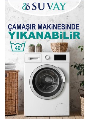 Suvay Premium Ultra Soft Sıvı Geçirmez Fitted Full Kenar Alez Tek Çift Kişilik Beyaz Renkli Yatak Koruyucu