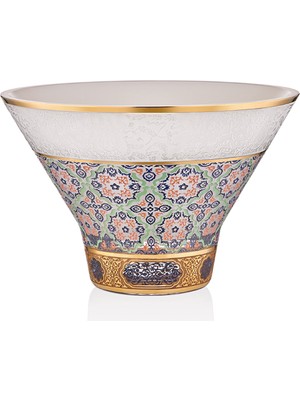 Decorium Mahza 24,5 cm Dekoratif Cam Kase 9-03010022