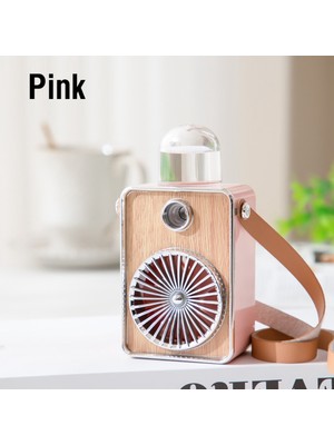 3'ü 1 Arada Fan Soğutma Asılı Boyun USB Mini Hava Soğutucu Taşınabilir Şarj Edilebilir Bıçaksız Pembe (Yurt Dışından)