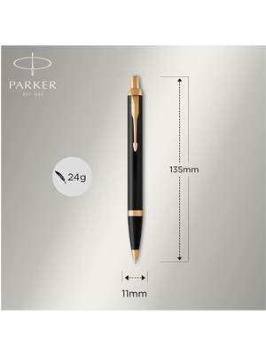 Parker Im Duo Dolma-Tükenmez Kalem Seti Siyah Gt 2093216