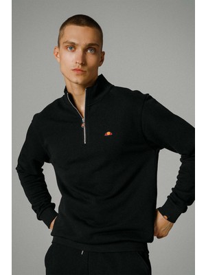 Ellesse Yarım Fermuarlı Erkek Sweat EM465-BK