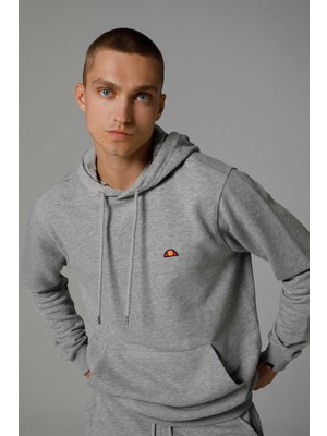Ellesse Kapüşonlu Erkek Sweatshirt Gri EM279-GR Regular Fit Rahat Kesim Sezonluk