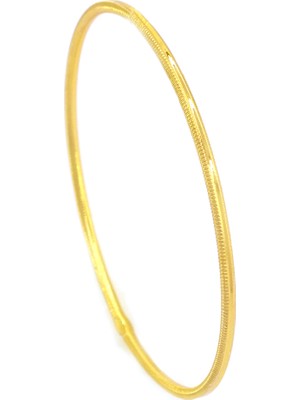 Bz Burgu Zincir Bz Ajda Model 22 Ayar Altın Kaplama Bilezik 2.5 mm BLZ-3009