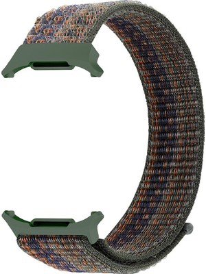 AktarMobile Samsung Galaxy Watch Ultra 47 mm Uyumlu Spor Loop Kordon Hasır Örgü Kayış Cırt Cırtlı Velcro
