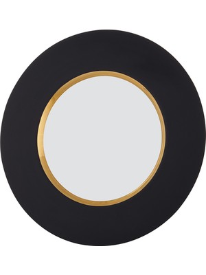 Decorium Vision Black 24 Ayar Altın Yaldızlı 28 cm Cam Tabak 9-01080021