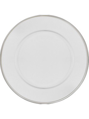 Decorium Dalia Platin Yaldızlı 28 cm Cam Tabak 9-01080015