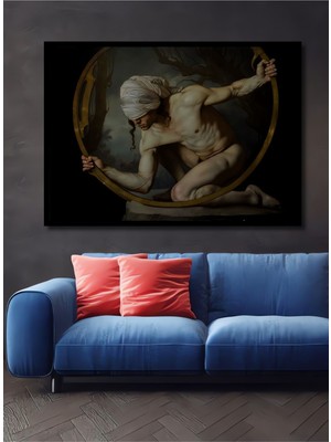 Dekoratif Yatay Modern Sanat Duvar Tablo Ahşap Dikdörtgen Tablo