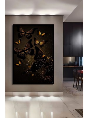 3 Boyutlu Tropikal Doğa Manzara Temalı Ahşap Tablo Çerçeve Görünümlü Dikey Duvar Dekorasyon Tablosu