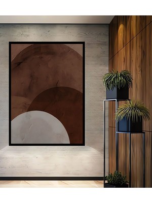 Coffee Abstract Toned,gerçek Ahşap Tablo,yüksek Kaliteli Çerçeve Görünümlü Dikey Duvar Tablo