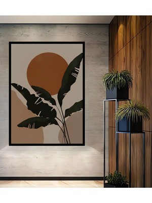 Teona Ahşap Ahşap Bohem Dekorasyon Yüksek Kaliteli Tasarım Tablo Çerçeve Görünümlü Dikey Duvar Dekorasyon Tablo