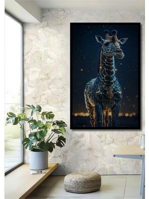 3 Boyutlu Tropikal Doğa Manzara Temalı Ahşap Tablo Çerçeve Görünümlü Dikey Duvar Dekorasyon Tablosu