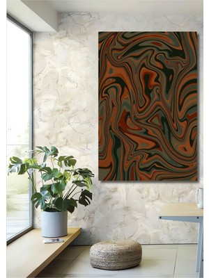 Dekoratif Dikey Modern Sanat Duvar Tablo Ahşap Dikdörtgen Tablo