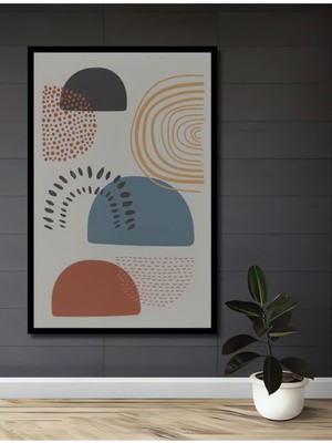 Teona Ahşap Dekoratif Ahşap Tablo Bohem Art Premium Table Çerçeve Görünümlü Dikey Duvar Dekorasyon Tablosu
