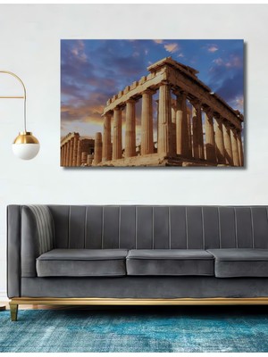 Teona Ahşap Ahşap Tablo Atina Akropolisi,manzara Sanat,parthenon Akropolis 3 Boyutlu Yatay Duvar Tablo