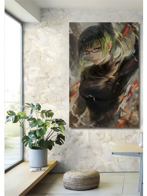 Dekoratif Dikey Anime Duvar Tablo Ahşap Dikdörtgen Tablo