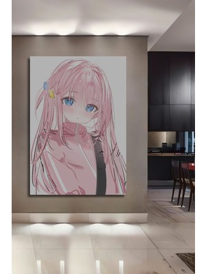 Dekoratif Dikey Anime Duvar Tablo Ahşap Dikdörtgen Tablo