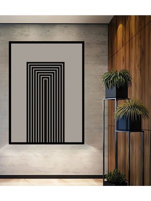 Teona Ahşap Ahşap Tablo Baskılı Modern Minimal Soyut Modern Ev Ofis Otel Dekor Tablo Çerçeve Görünümlü Tablo