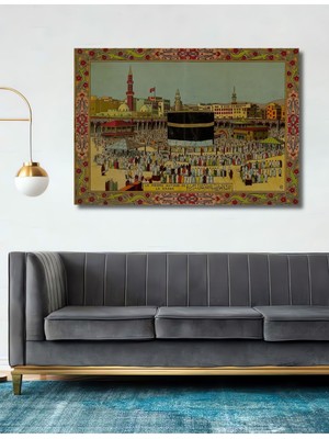 Dekoratif Ahşap Tablo Ramazan Bayram Hediyesi 3 Boyutlu Şık Yatay Duvar Dekorasyon Tablosu