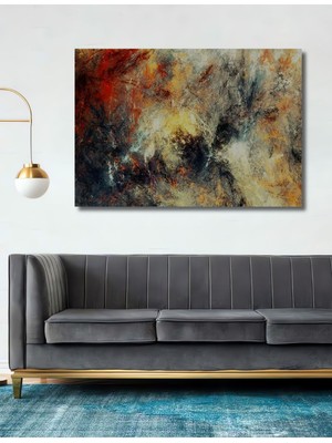 Teona Ahşap Dekoratif Ahşap Tablo Çağdaş Soyut Duvar Dekoru Sarı 3 Boyutlu Şık Yatay Duvar Dekorasyon Tablosu