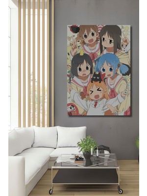 Dekoratif Dikey Anime Duvar Tablo Ahşap Dikdörtgen Tablo
