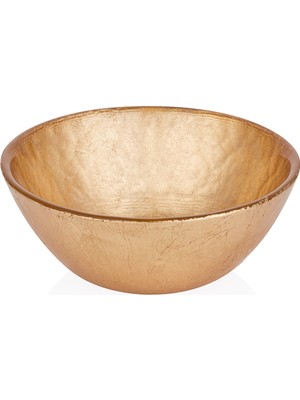 Decorium Monochrome 9,5 cm 2 Parça Altın Rengi Cam Kase 9-01070003