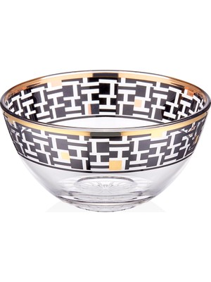 Decorium Monochrome 13,5 cm Altın Rengi Cam Kase 9-01070001