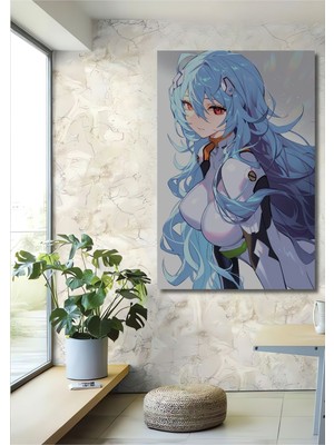 Dekoratif Dikey Anime Duvar Tablo Ahşap Dikdörtgen Tablo